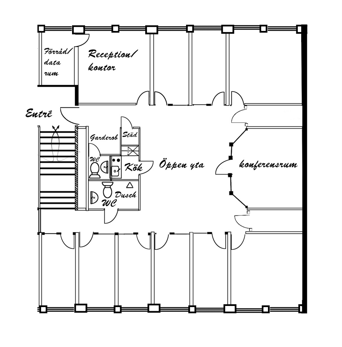 Kontor 205-270kvm-Herkulesgatan 1K (7) Planlösning